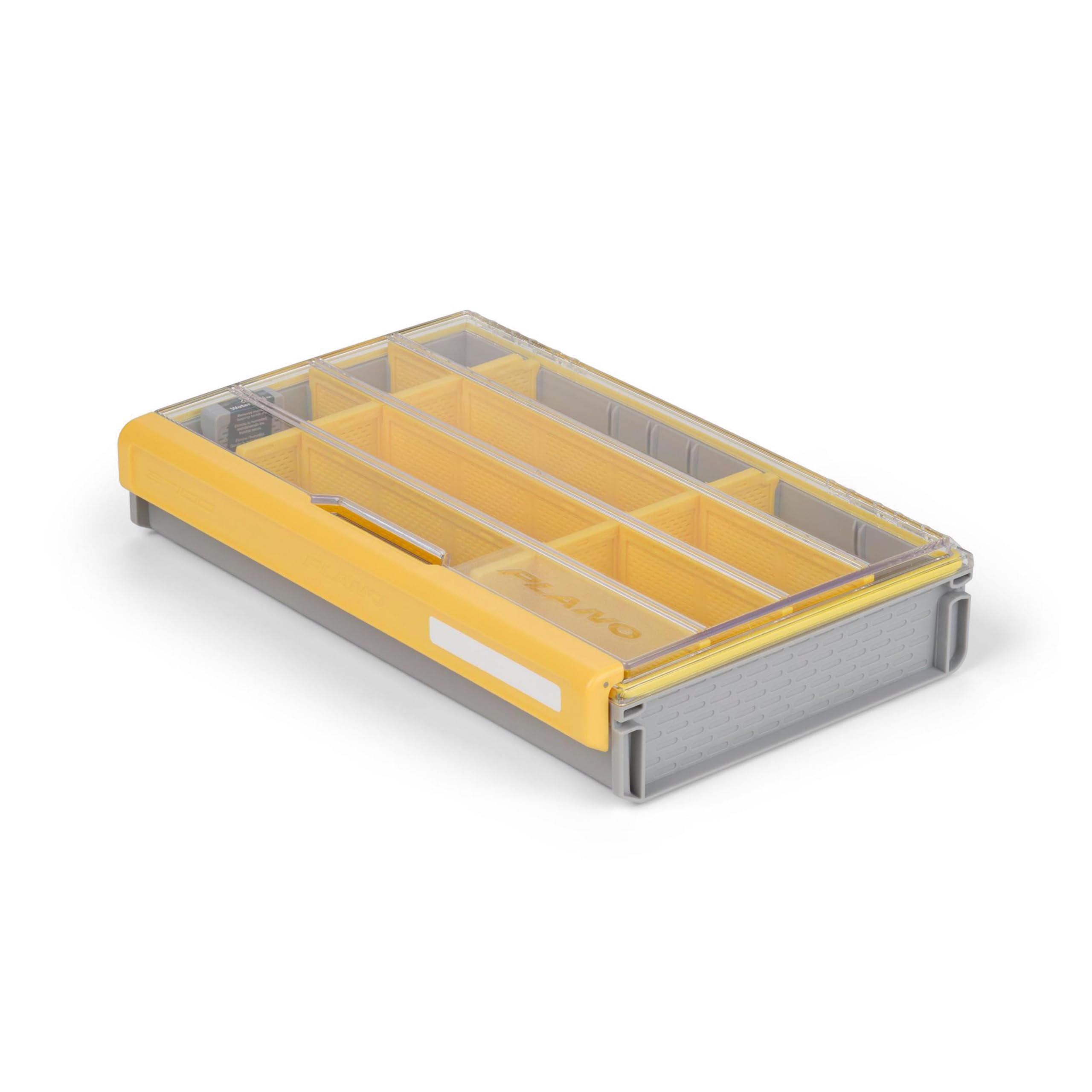 Plano Edge Flex 3700M Tackle Storage | Premium Tackle Organization with Rust Prevention | Includes 38 Flex dividers, yellow/gray