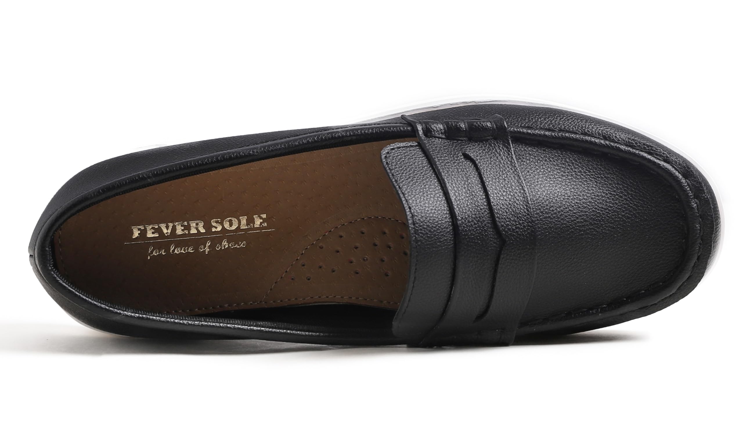 Feversole Comfort Women's Leather Daily Loafer Driving Flats Flexible Walking Boat Shoes