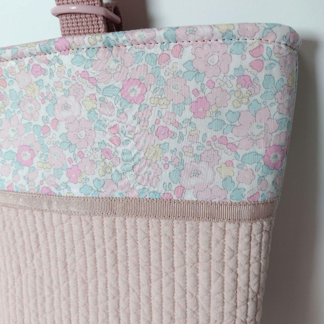 リバティ アシュテッド×いちご刺繍ヌビ レッスンバッグ上履き入れ体操