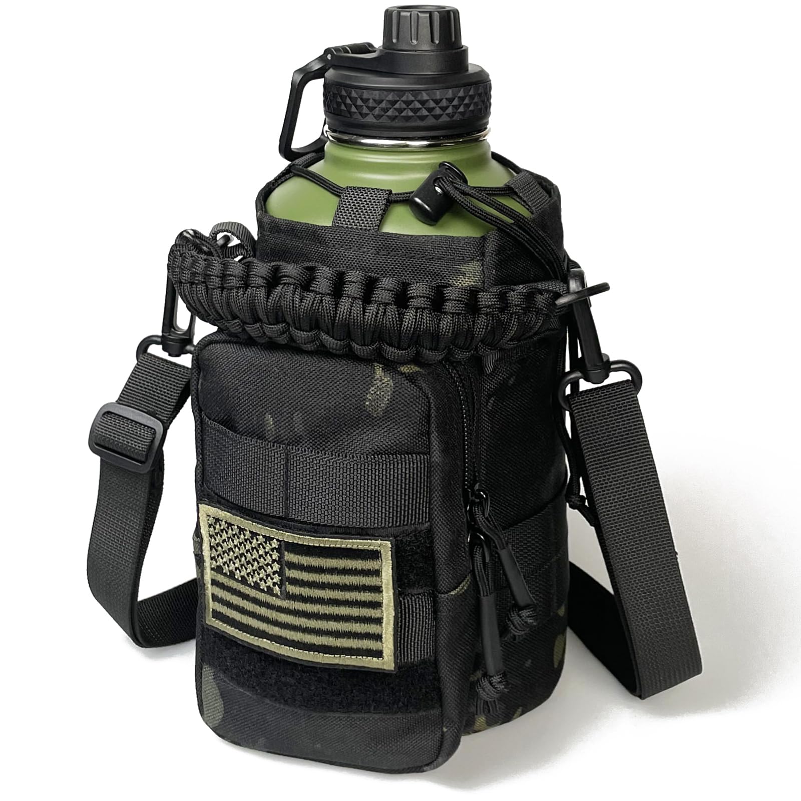 Amazon.com: DEFUNX 64 Oz Water Bottle with Sleeve - Military Green