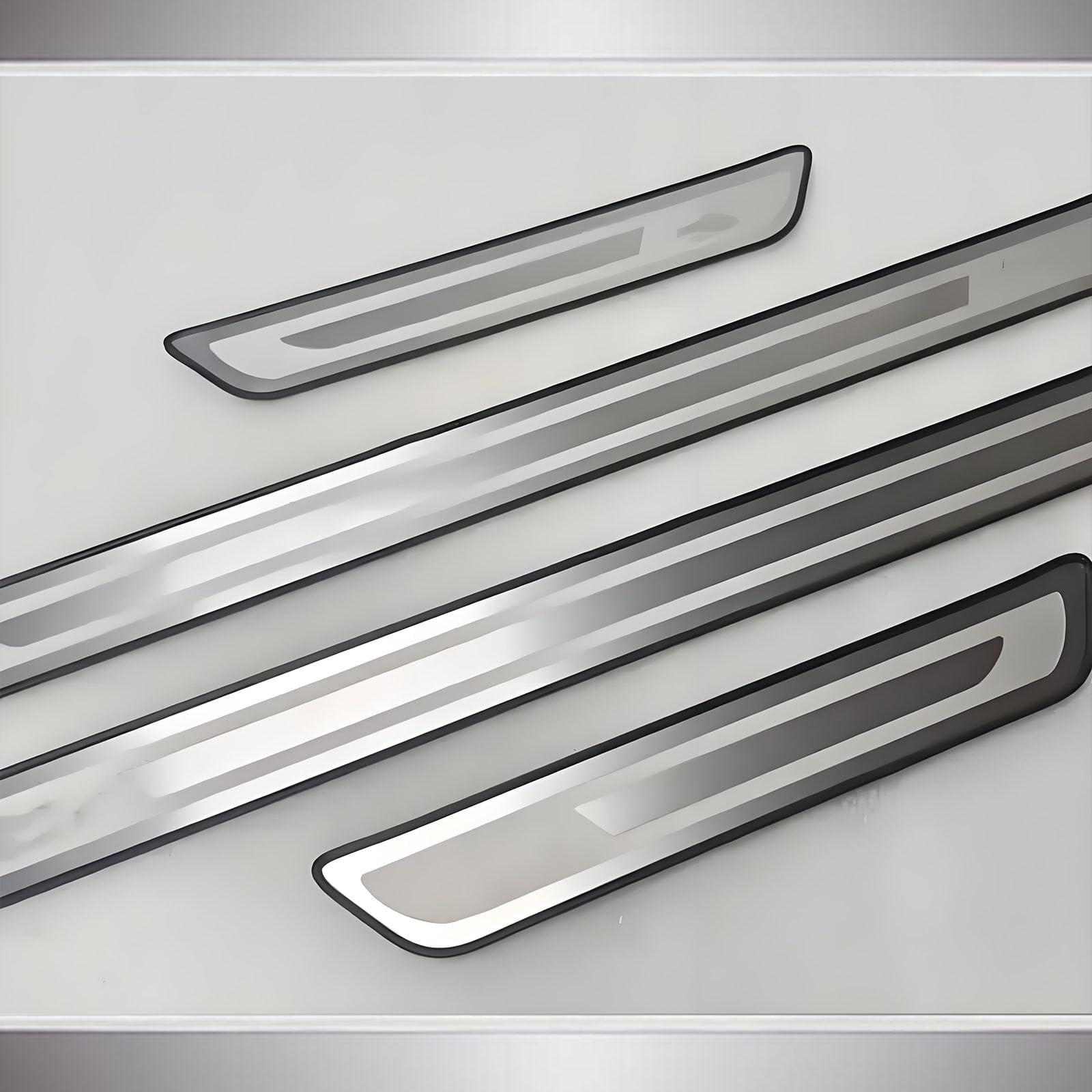4 Stück Auto Edelstahl Einstiegsleisten Schutz für Seat León/León ST/León Cupra/Leon SC/Leon KL 5F 1T 1M 2000-2025, Auto Türschweller Schutz Abdeckung Kratzschutz Willkommenspedal Trim Scuff