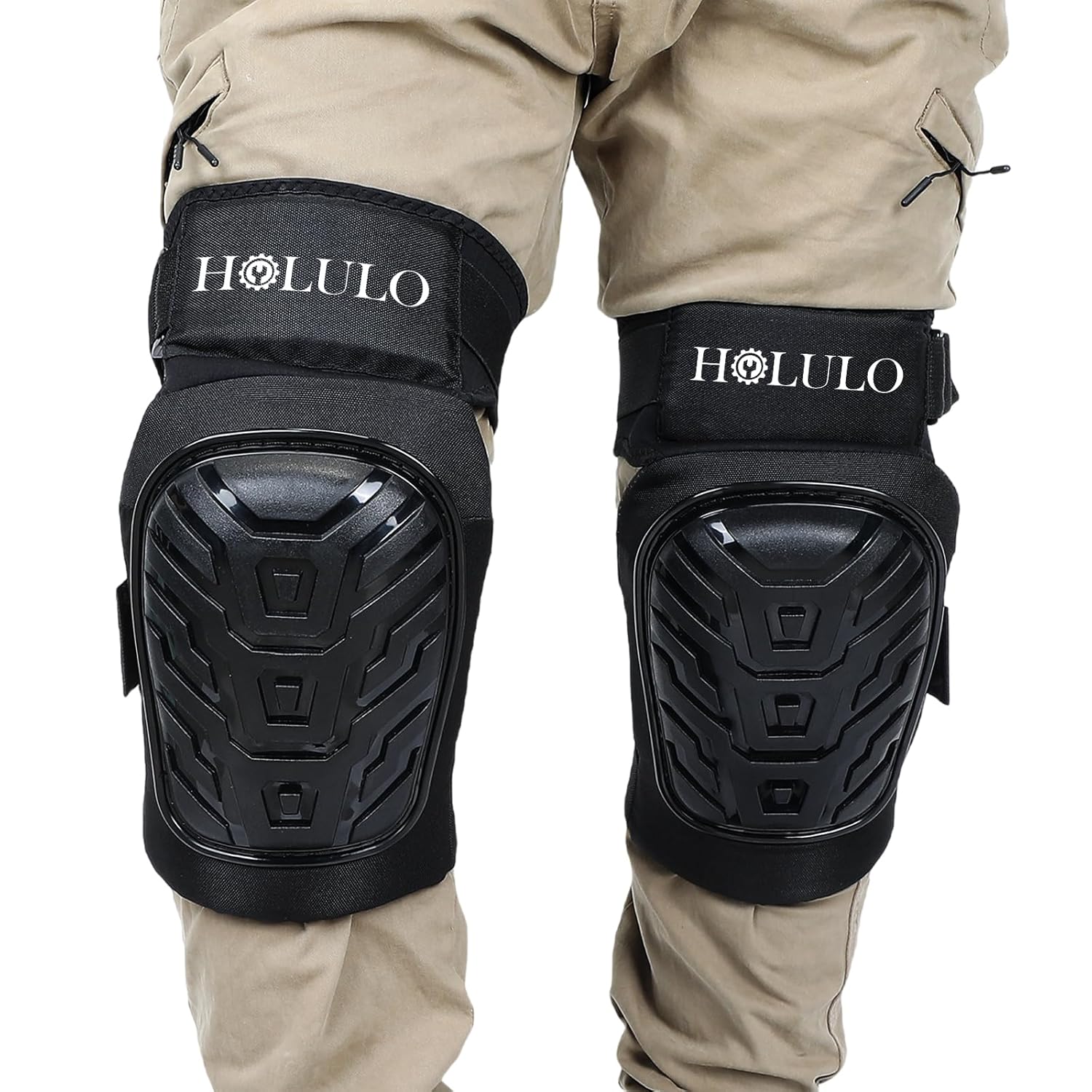 Knee Pads for Men and Women,Heavy Duty Thick Foam Construction Kneepads for Work,Upgraded Adjustable Extension Straps and Comfortable Anti-slip Foam Gel Knee Pads for Gardening Flooring and Cleaning
