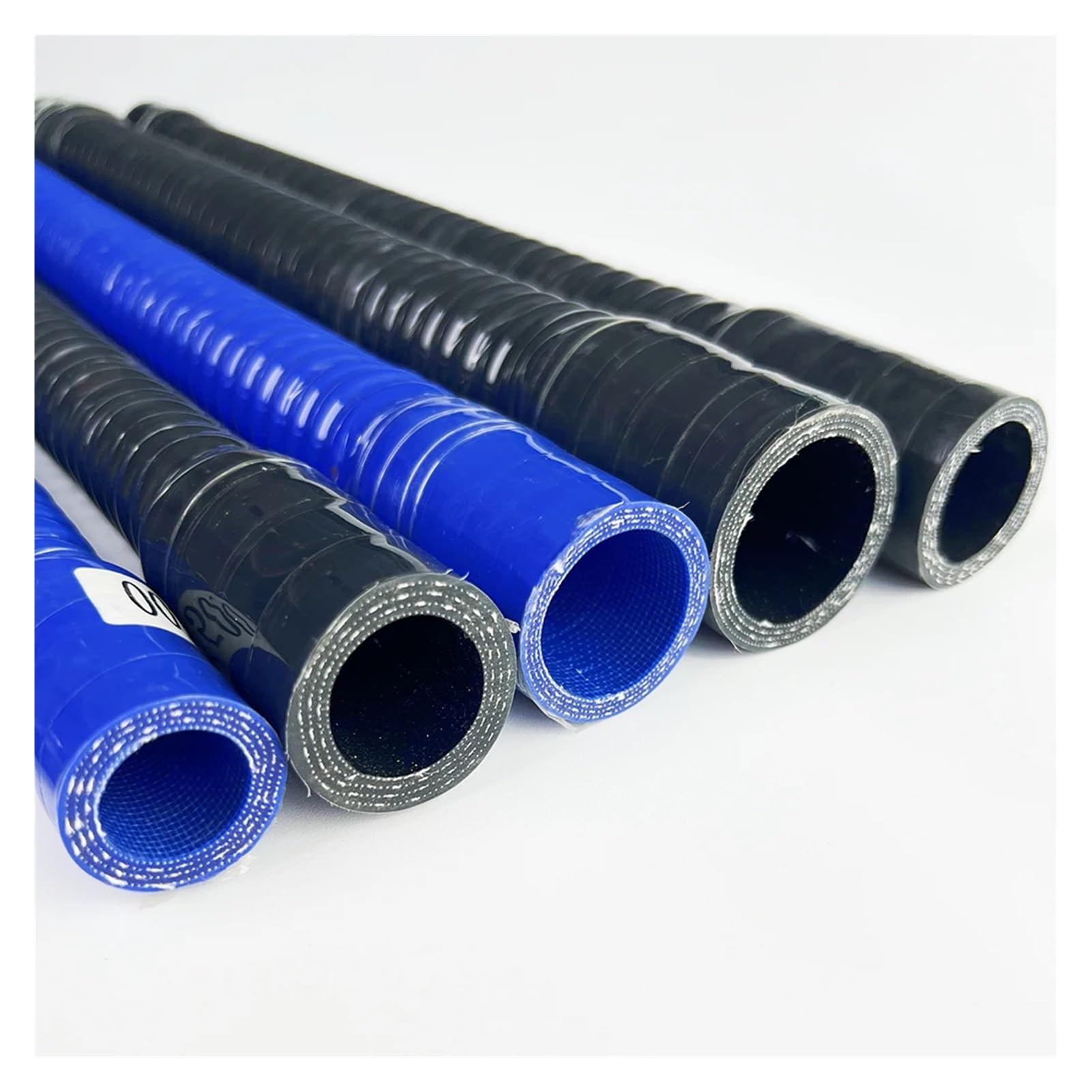 Negro ID 16~90mm Construido En Alambre De Acero Manguera Flexible Silicona Universal Tubo Radiador Agua Entrada Aire Coche Intercooler(900mm,ID 60mm)