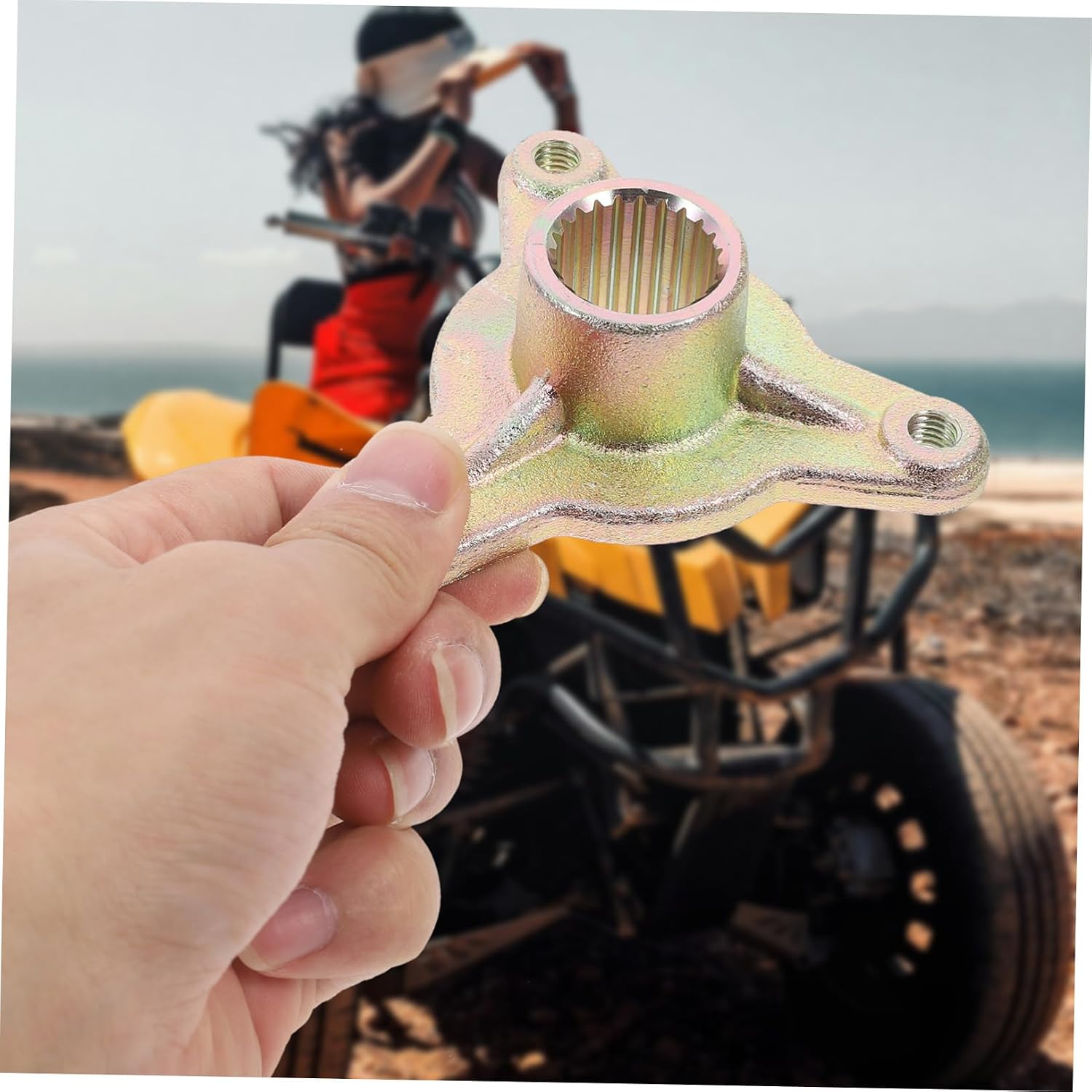 ULTECHNOVO Front Wheel Hub Assembly for Axle Hub Replacement Atv Accessory for Enhanced Stability and Safety for Rugged Outdoor Use Robust Support for Beach Vehicles