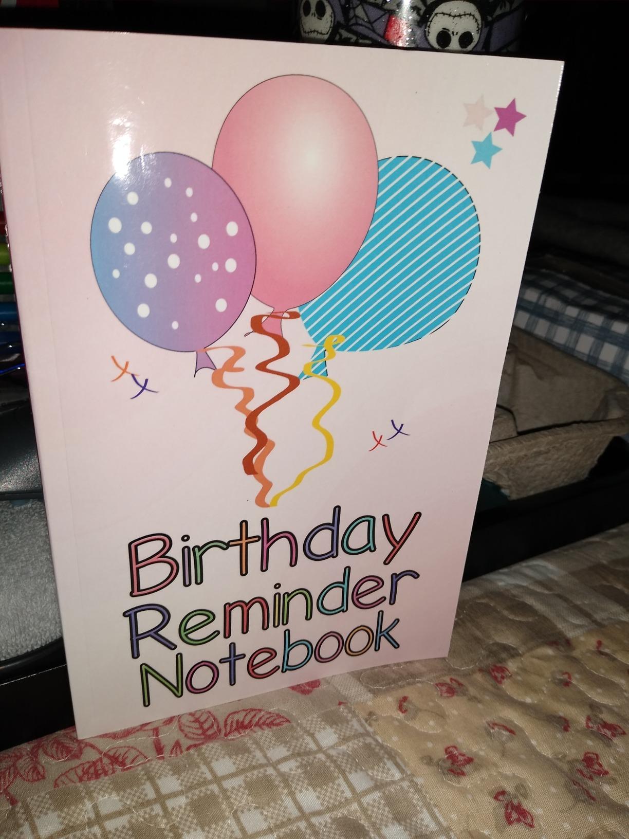 Birthday Reminder Notebook: Month by month diary for recording ...