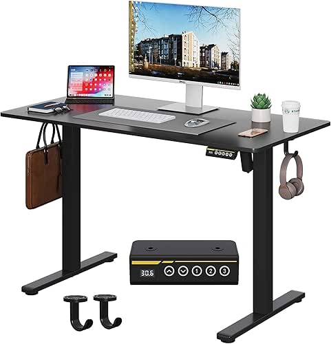 Electric Standing Desk,40x24 Inches Adjustable Height Stand up Desk, Sit