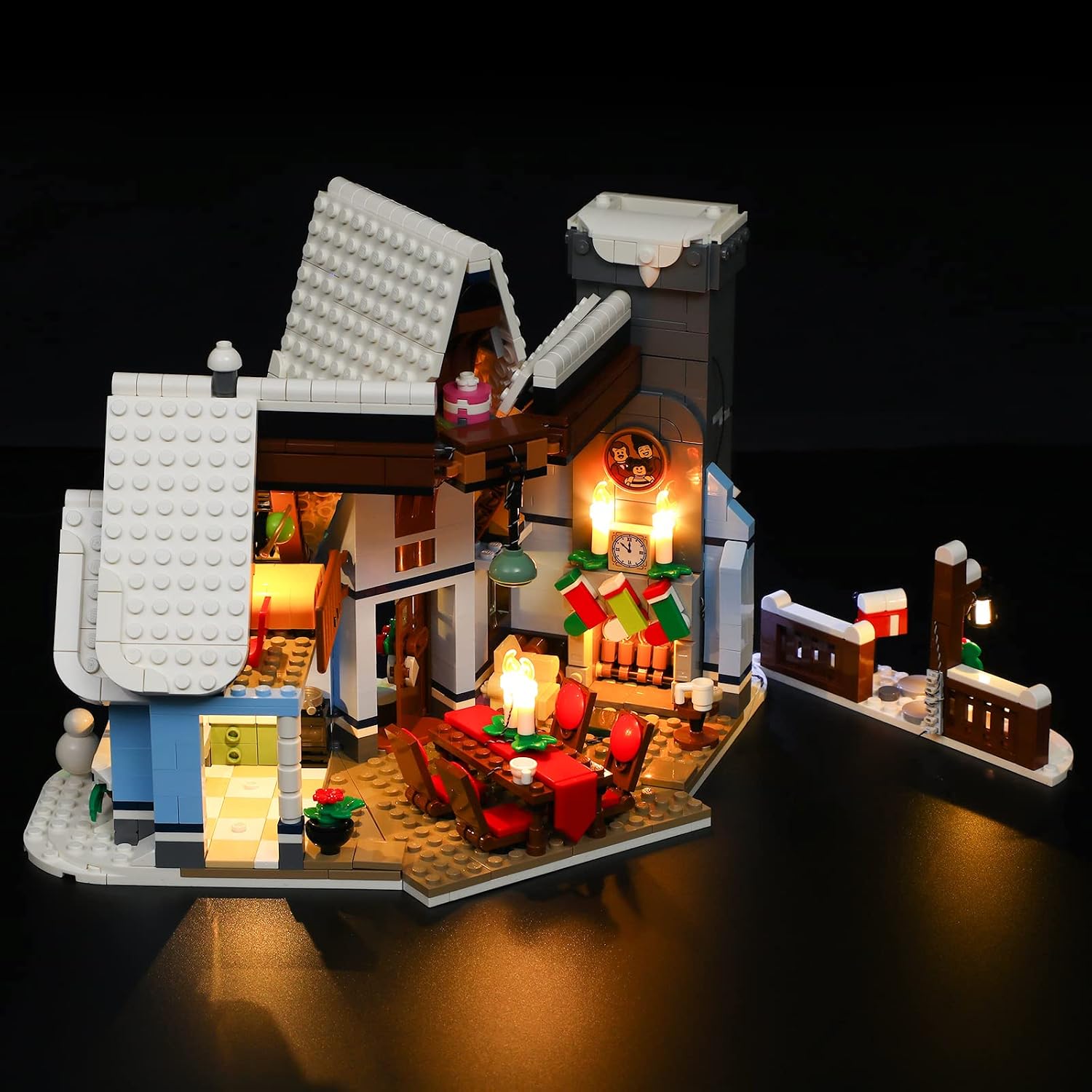 BRIKSMAX Led Lighting Kit for LEGO Creator Santa's Visit - Compatible with Lego 10293 Building Blocks Model- Not Include the Lego Set - Image 4