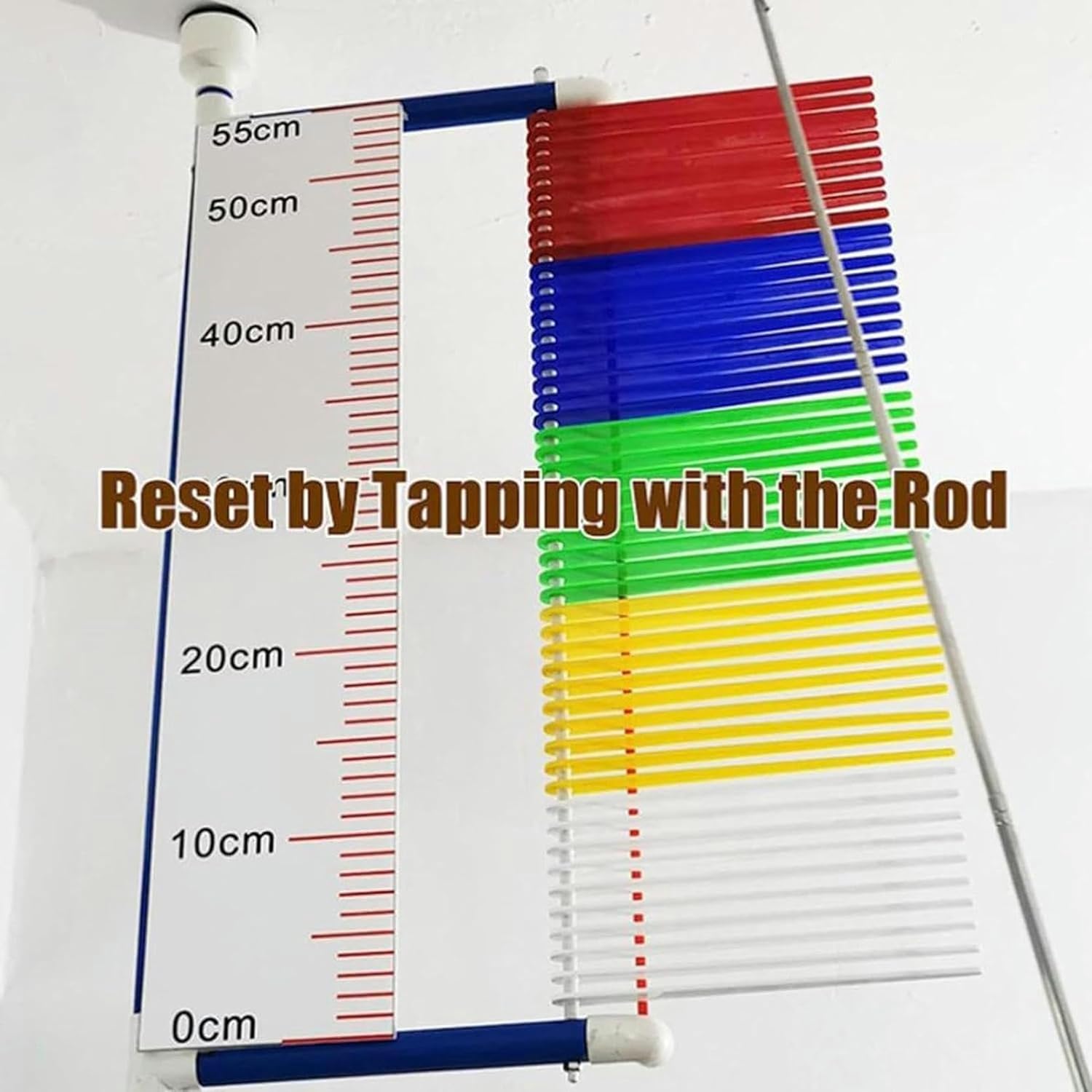 AMNOOL Adults Vertical Jump Tester,Adjustable Galvanized Steel Pipe Training Equipment Jump Measurement Tester Testing Device, Easy to Install(3.9ft-11.5ft)-1