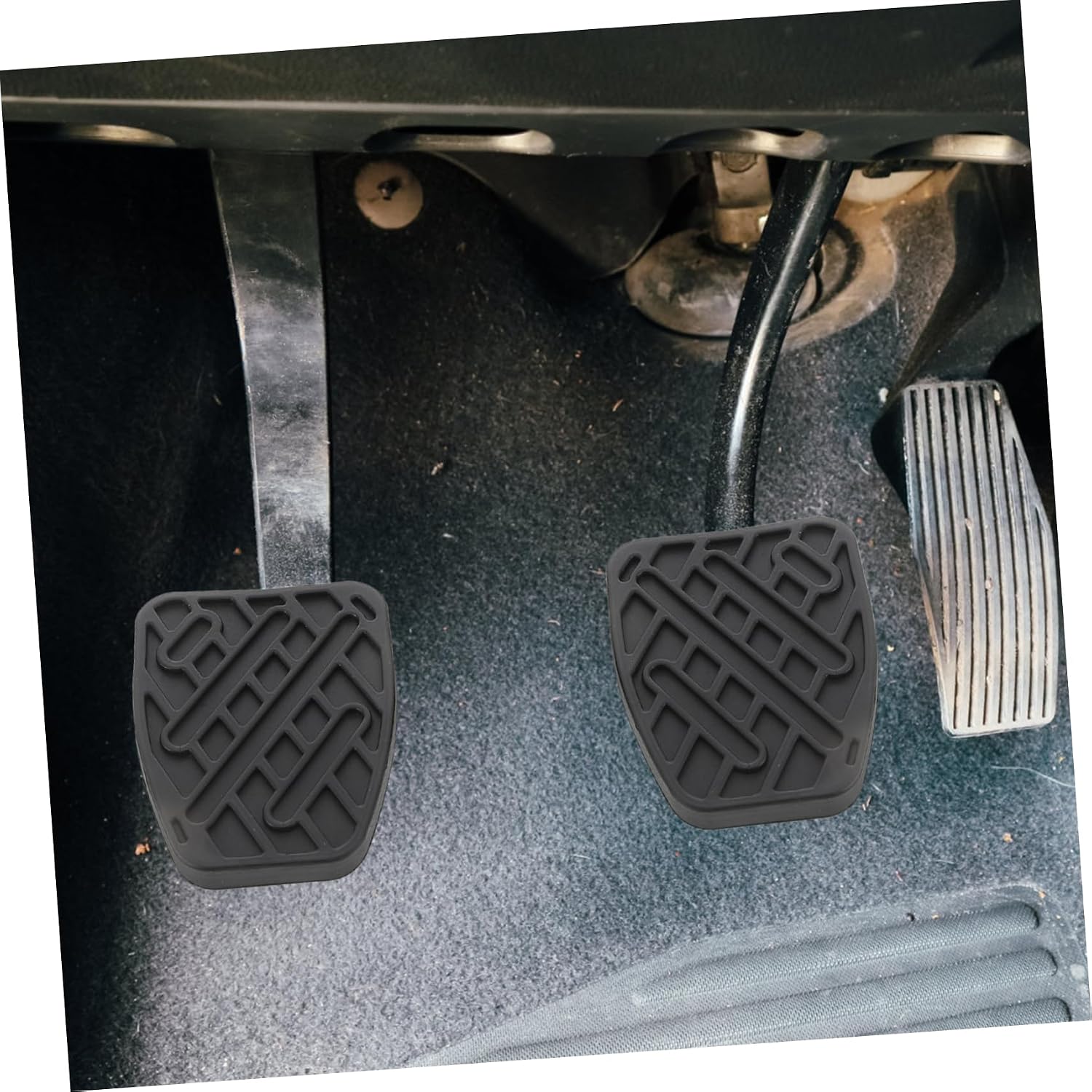 4pcs Car Pedal Pads Clutch Brake Pedal Covers Rubber Material Slip Comfortable for