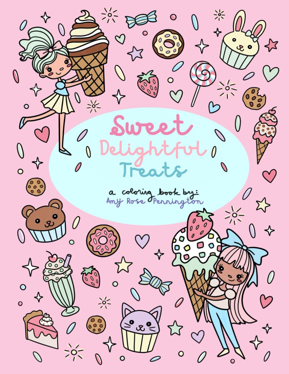 Sweet Delightful Treats: A Coloring Book