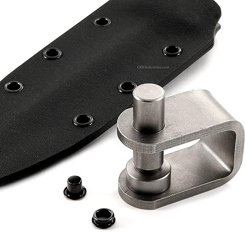 Miniatura 77 de [Paquete de 100] HolsterSmith Ojales recubiertos negros – (#6-9 de longitud) – (3/16 pulgadas de diámetro) – (fabricados en Estados Unidos) – Negro