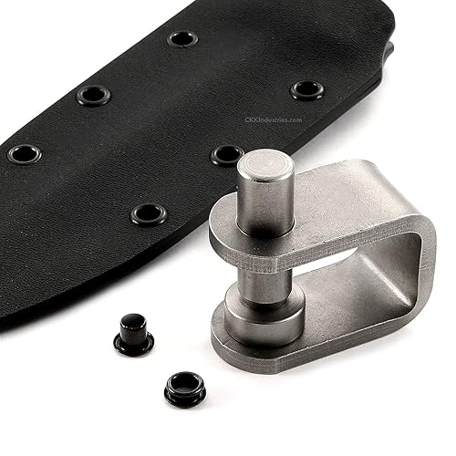 Miniatura 13 de Herramienta de ajuste de ojales y combo de ojales: (1) [herramienta #6 de ajuste de ojales de 3 piezas (3/16 de pulgada)] + (100) [#6-6 ojales