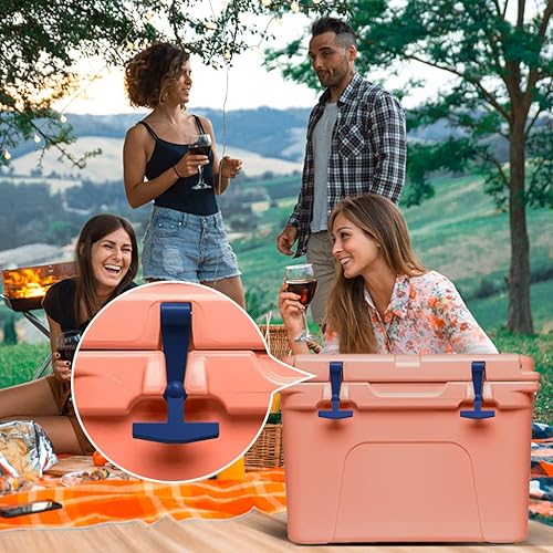 Miniatura 6 de Pestillos de tapa de repuesto (paquete de 2) compatibles con todos los refrigeradores duros Yeti, RTIC, otros relacionados, hechos de goma dura y