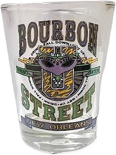 Lunch Money New Orleans Louisiana Iconic Bourbon Street French Quarter Shot Glass - Drink, Fall Down, Get Up, Repeat