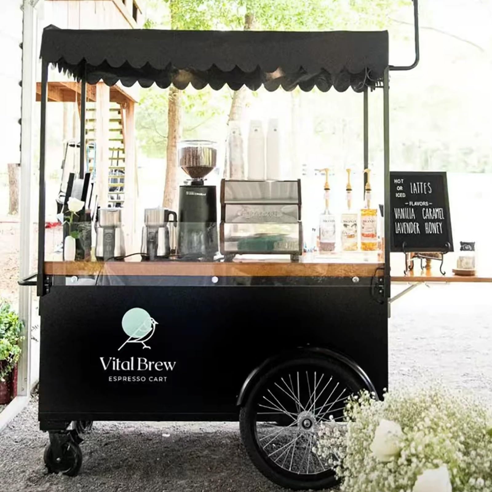 Chiosco per carrello di cibo da strada, cabina mobile per fiere artigianali, mercati agricoli, eventi all'aperto, design durevole, installazione facile, ideale per vendere cibo e merci