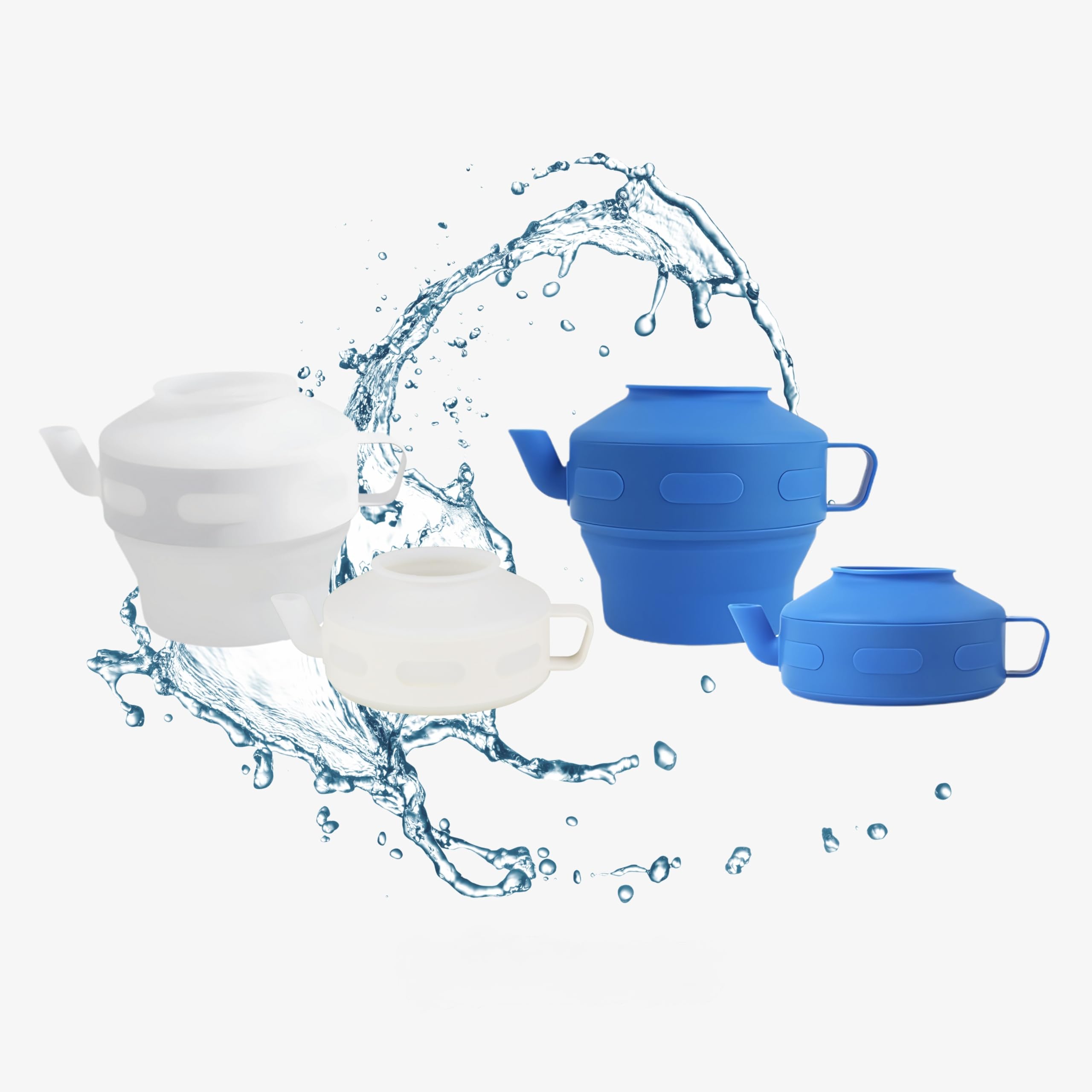 Collapsible Portable LooBud Travel Bidet, Bodna, Lota, Shatafa - 1L (White, One Size)