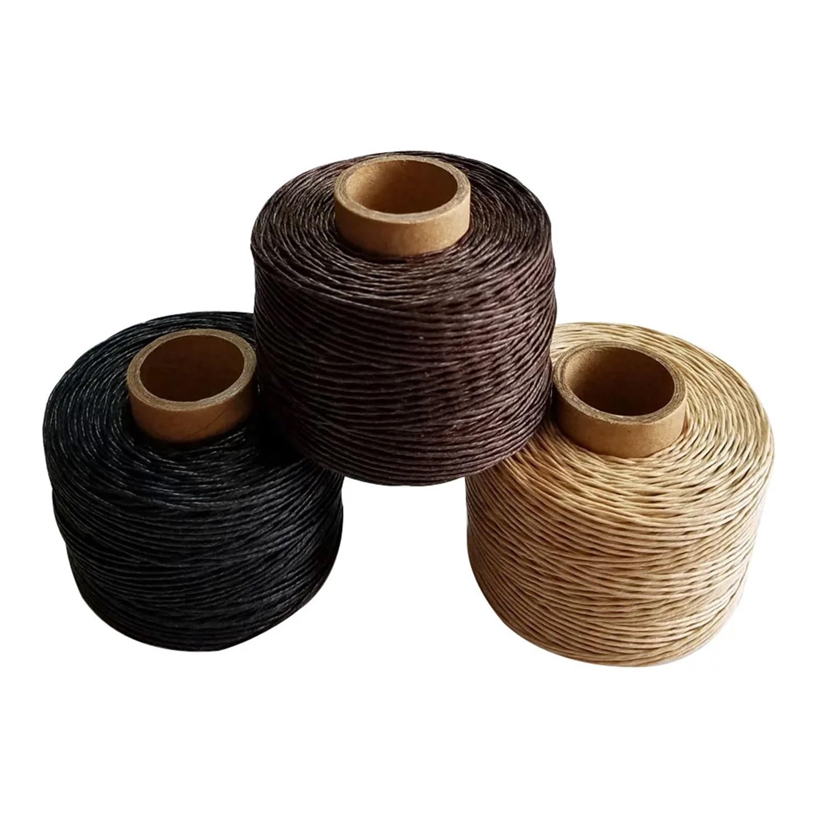 100% Leinen, gewachstes Fadenseil, 100 m/Rolle, hochfeste Schnurschnur for Zubehör-DIY (Color : Coffee)