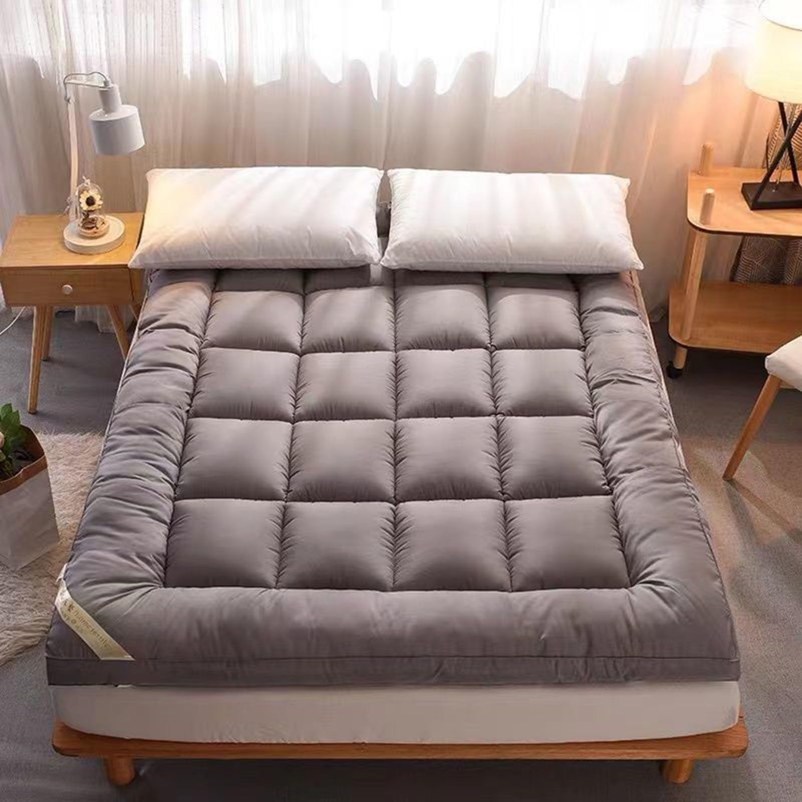 Przenośny japoński materac futon miękki i wygodny składany i zwijany idealny na kemping podwójne lub podwójne zastosowanie łatwe przechowywanie lekka pościel podróżna