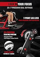 Vista 3 de Mikolo Leg Extension and Curl Machine, Adjustable Leg Curl Machine, Seated Leg Extension and Lying Curl Machine for Home Gym, Leg Workout Equipment