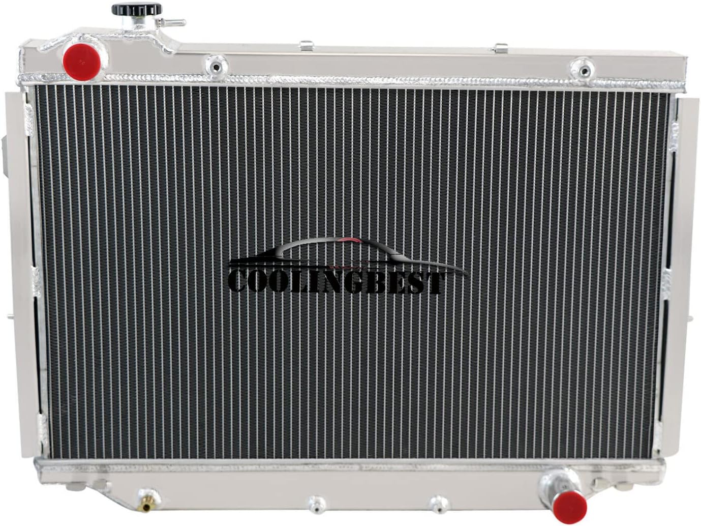 4 Row Aluminum Radiator for Toyota Landcruiser 80 Series FJ80R FZJ80 4.5 AT MT 1990-1998, Radiators 1991 1992 1993 1994 1995 1996 1997 90 91 92 93 94 95 96 97 98
