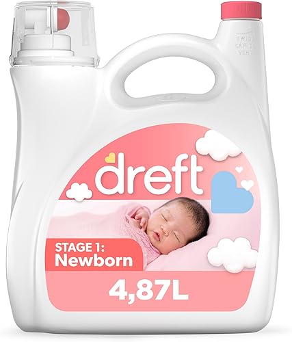 Procter & Gamble 03241 Ultra - Detergente para ropa, aroma a polvo para bebé, botella de 165 onzas