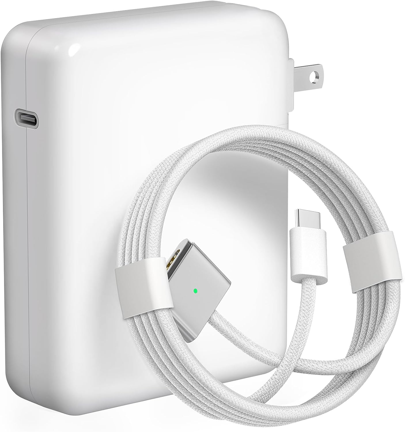 140W Charger for MacBook Pro 16/14 inch Mac Air 15/13 inch 【Original Quality】 2021-2025 M1–M4 2m/6.6FT Magnetic 3 Cable LED & Type C Fast Charger Power Adapter (Between 2021-2025)