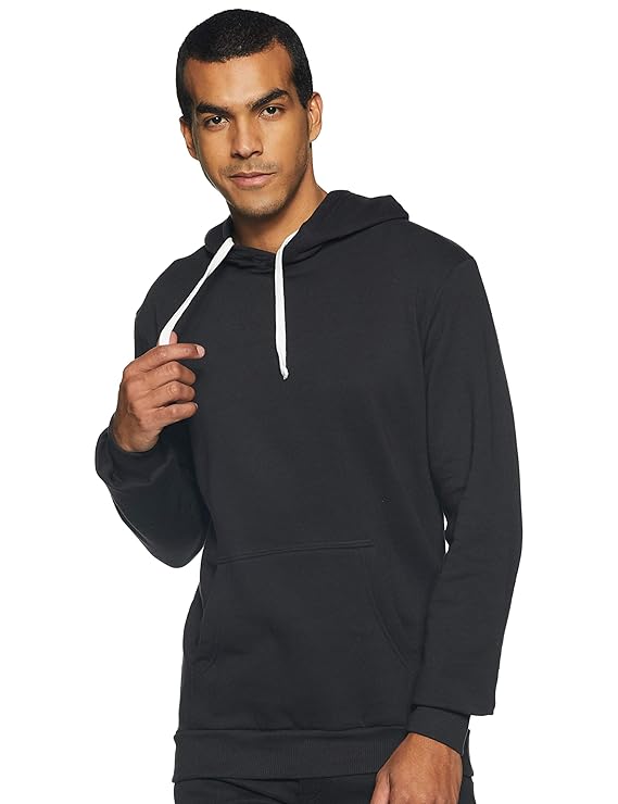 Full Sleeve Solid Men Sweatshirt(AZW18_H_M_PLN_BL_AZ_S) Black