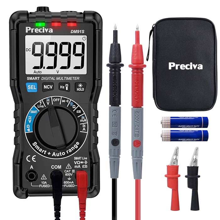 Buy Preciva Digital Multimeter, TRMS 10000 Counts LCD Multimeter with