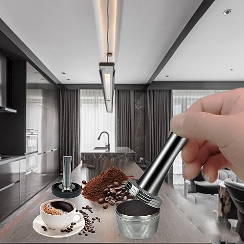 Miniatura 10 de Tamper de café 1.535 in 1.575 in, Espresso Tamper 1.535 in 1.575 in 1.535 in 1.575 in 1.535 in 1.575 in 304 Acero inoxidable Espresso Café Tamper