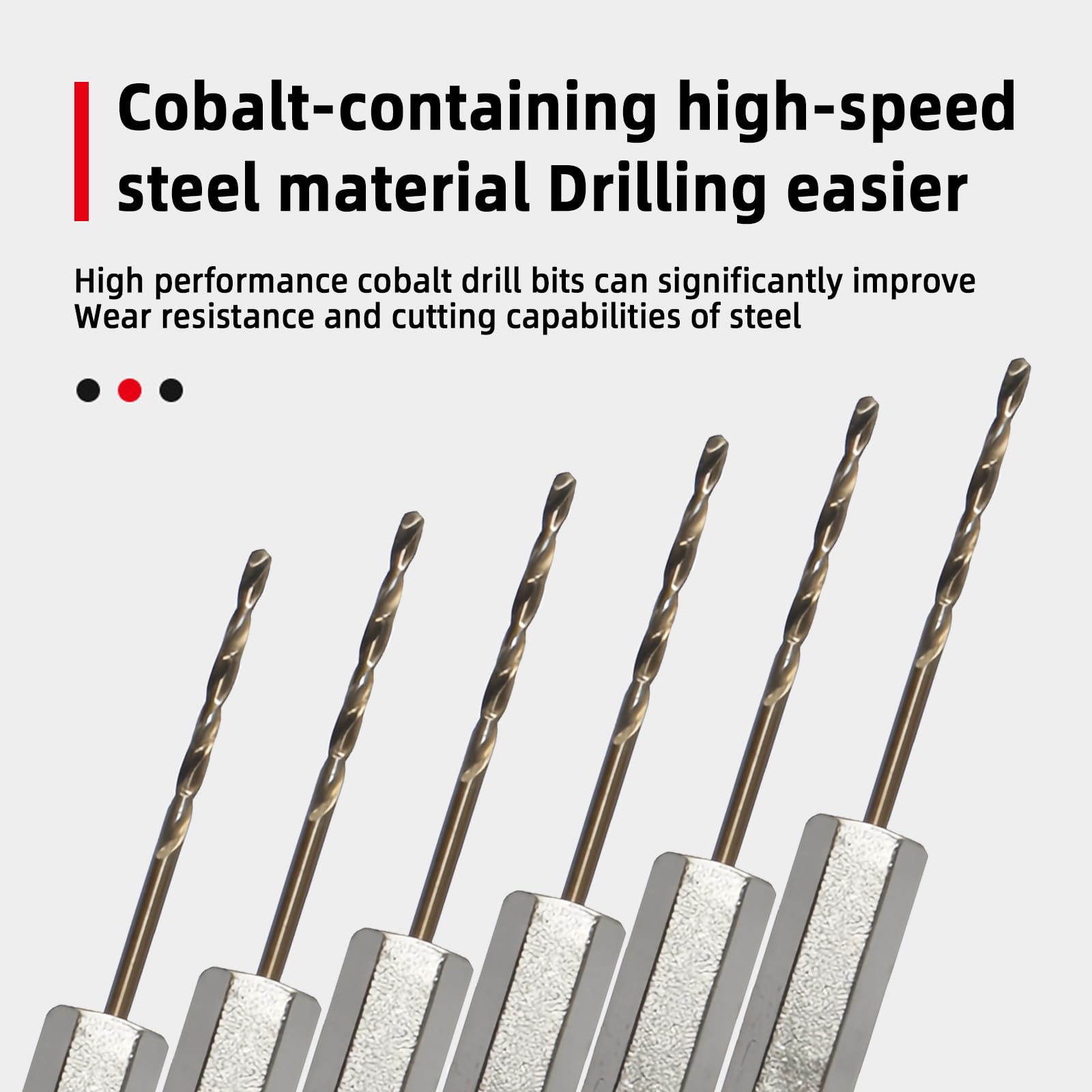 VZU 6Pcs 1/4" Hex Shank Drill Bits 2mm High Speed Steel Twist Drill Bit - Image 3