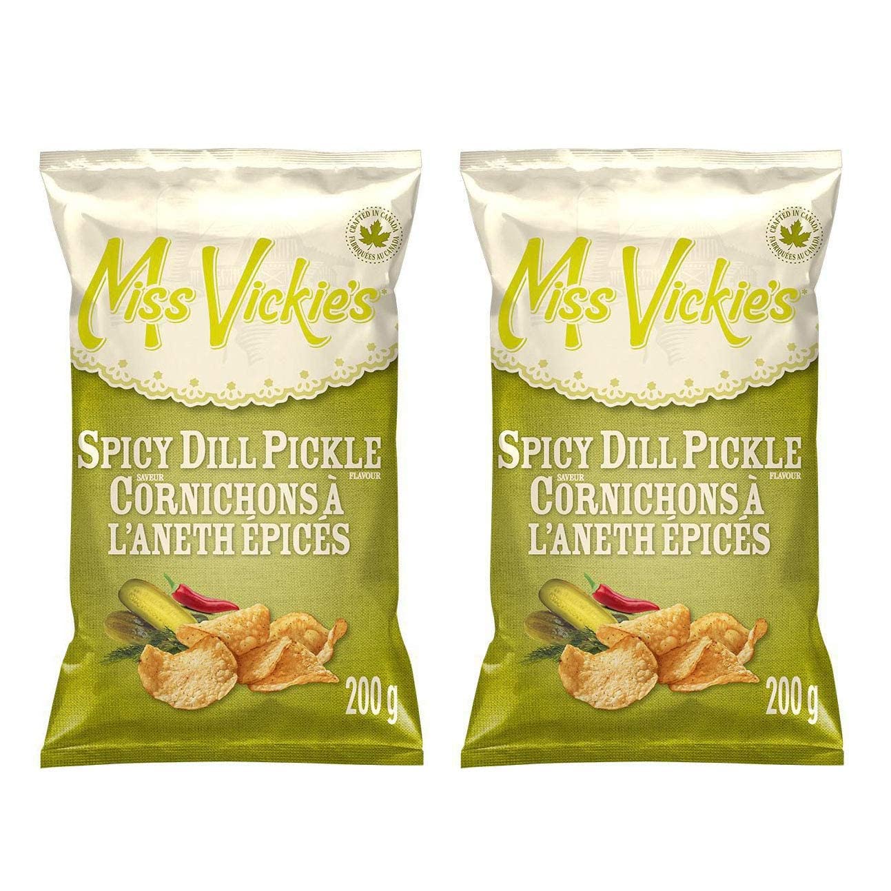 Miss Vickie's Chips Spicy Dill Pickle Kettle Cooked Potato