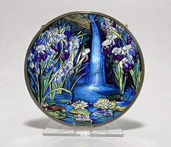ルイス・C・ティファニー 滝 円形 カナダ・ステンドグラス 睡蓮 ルイス・C・ティファニー 滝 円形 カナダ・ステンドグラス 睡蓮