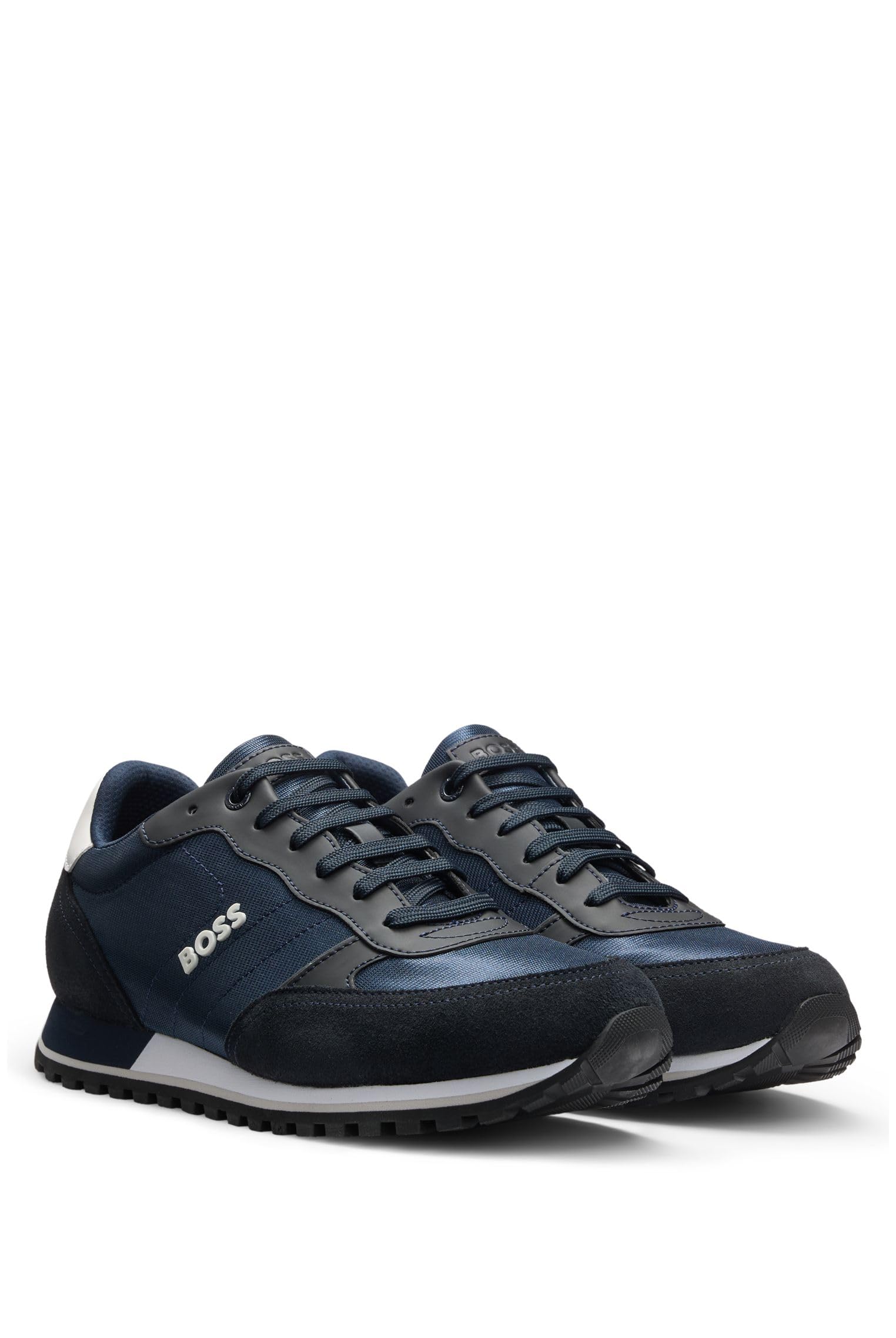 BOSS Herren Parkour-L Runn Sneakers mit Logo-Details und Details aus Kunstleder Größe