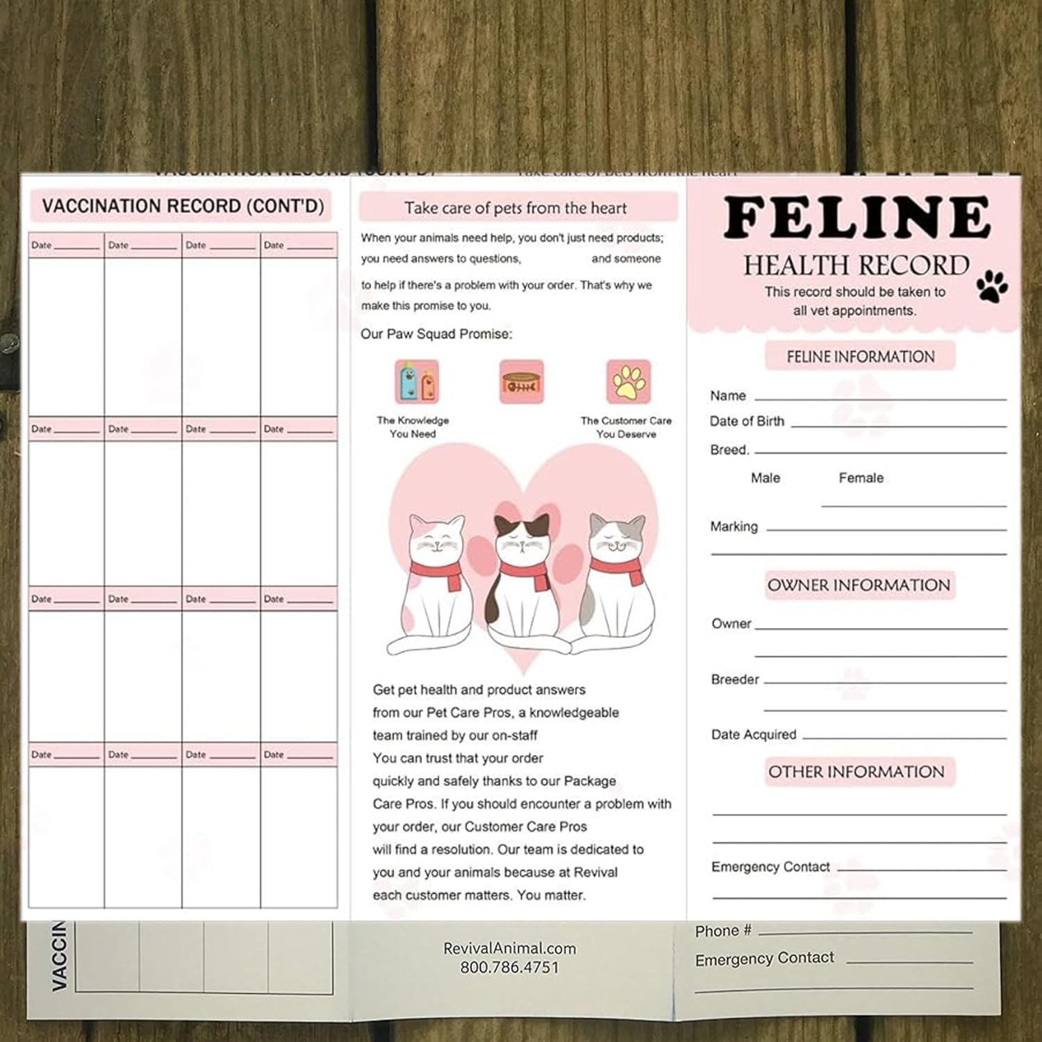 Pop Resin 25 Pack Pink Puppy Record Cards 8.3 x 11 Inch Dog Canine Health Record Books, 8.3 x 11 inches - Image 4