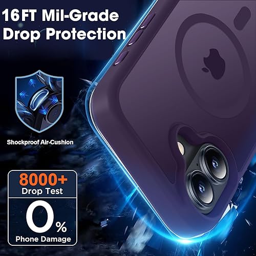 Vista 342 de MOCCA - Funda magnética resistente para iPhone 11 de 6.1 pulgadas, compatible con MagSafe, protector de pantalla de vidrio + protector de lente