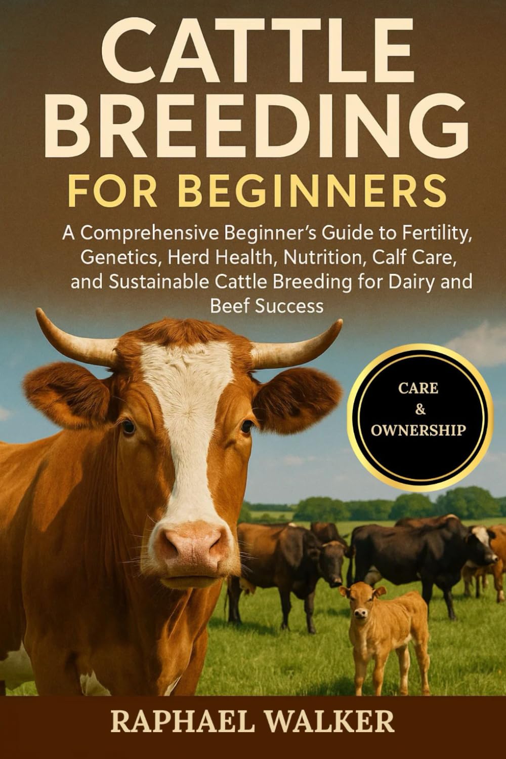 CATTLE BREEDING FOR BEGINNERS: A Comprehensive Beginner’s Guide to Fertility, Genetics, Herd Health, Nutrition, Calf Care, and Sustainable Cattle Breeding for Dairy and Beef Success