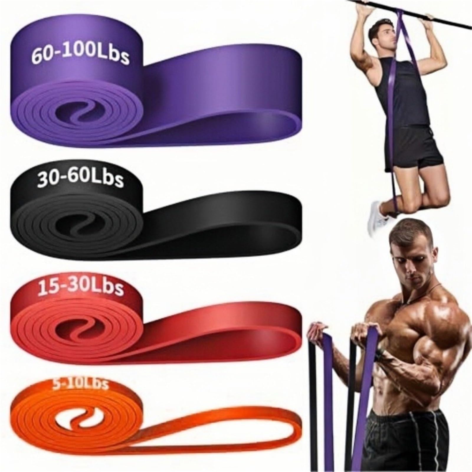 Gomas Elasticas Musculacion Juego De Bandas De Resistencia TPE | Bucle elástico expansor de entrenamiento de fuerza