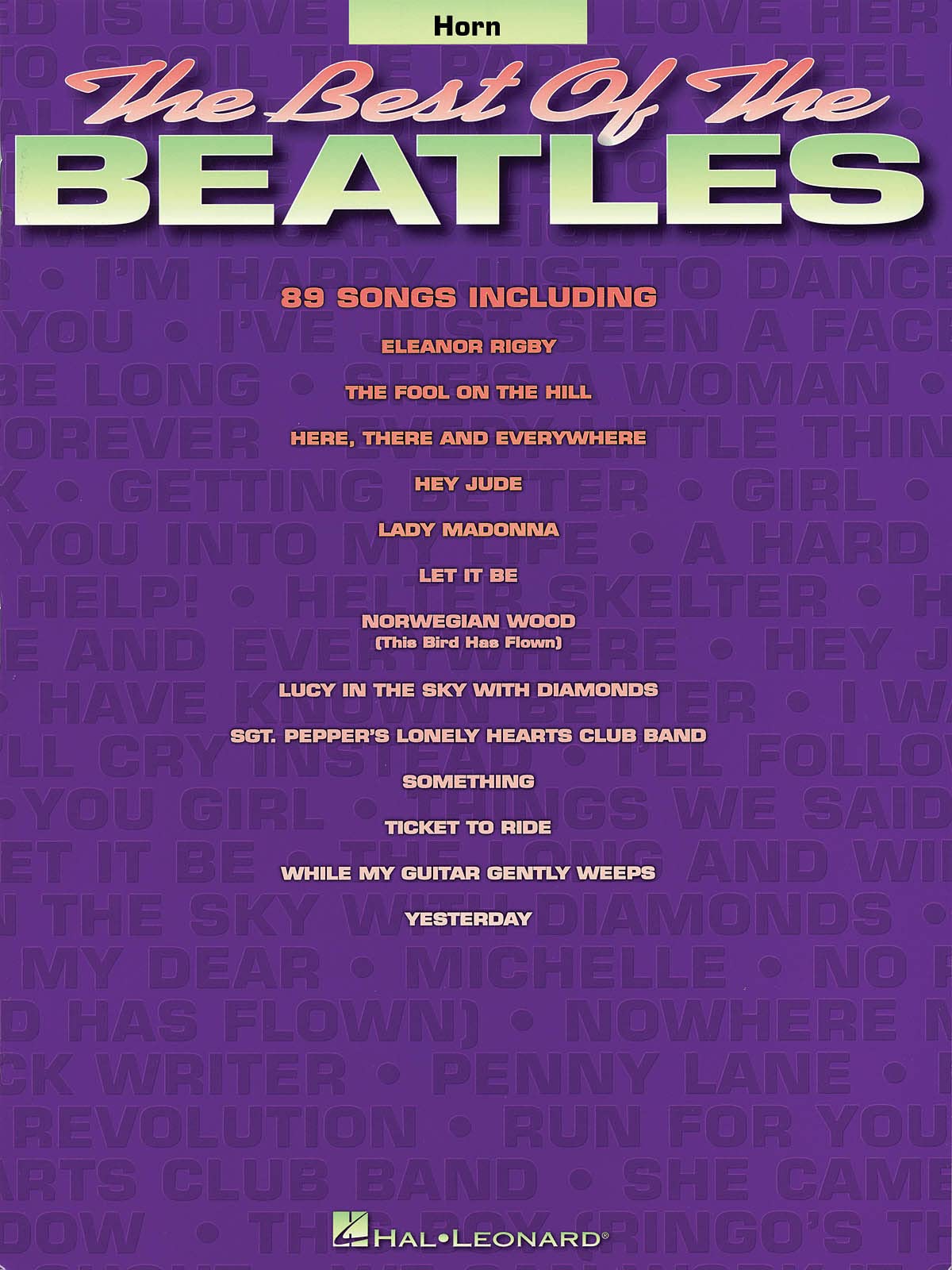 Partition cor partition de musique des Beatles pour cor d'harmonie solo