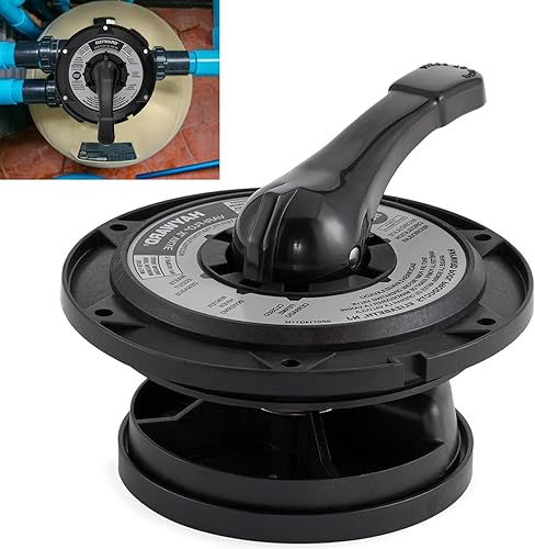 LAWETA Conjunto de cubierta de llave y mango SPX0714BA actualizado compatible con válvulas multipuerto modelo SP0714T, modelos de filtro de arena de