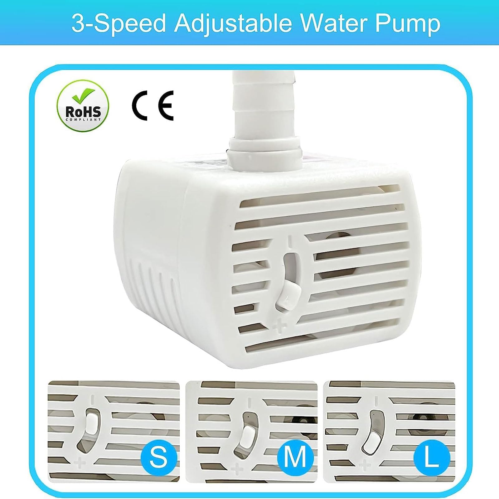 Bomba de agua Bomba de agua de fuente para mascotas, repuesto de bomba de fuente Compatible con dispensador de agua de acero inoxidable para regalos familiares