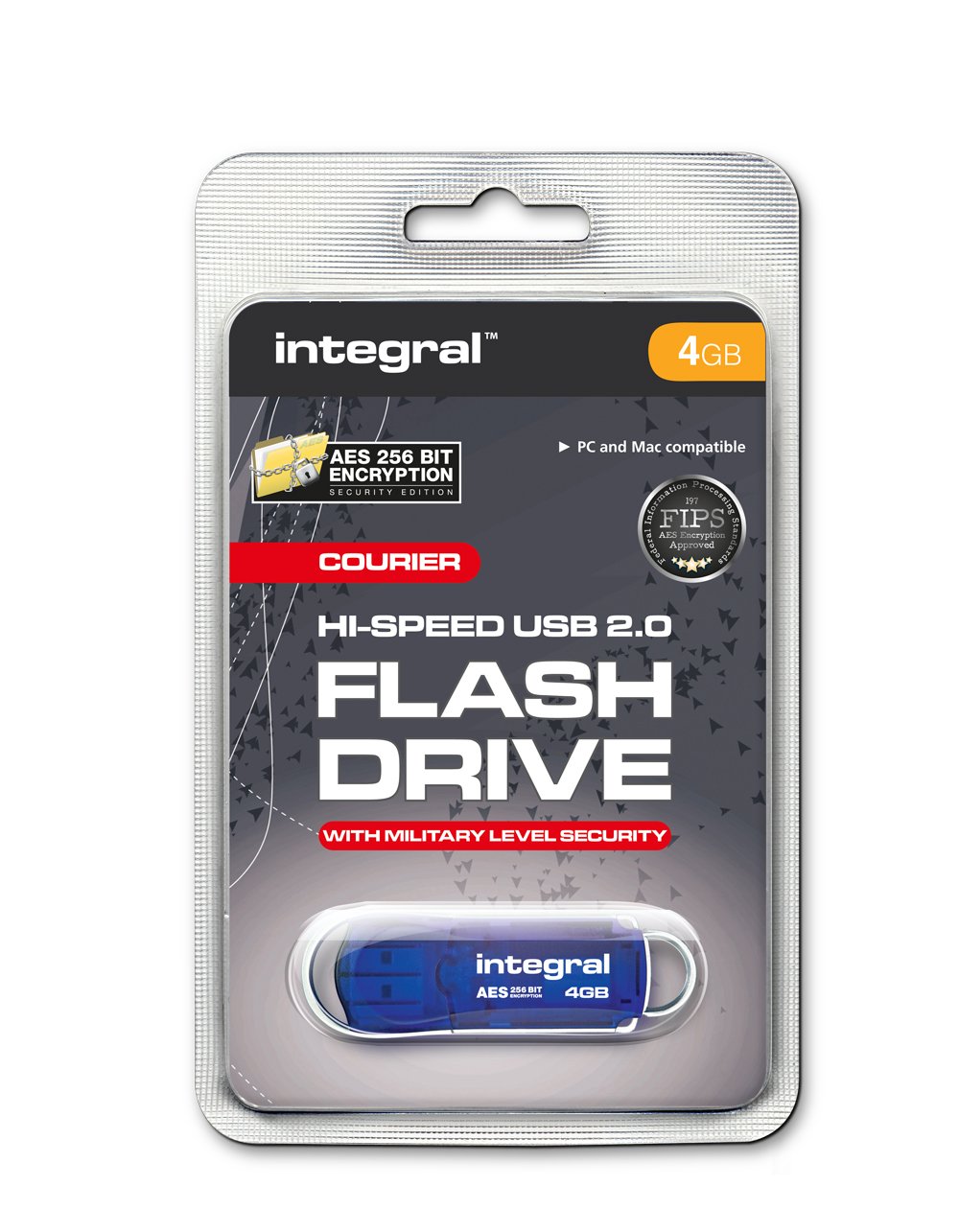 Integral Courier 4gb Crypto Drive Fips 197 Encrypted Usb | Desertcart Fiji