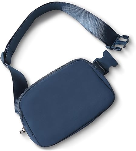 Riñonera con cartera para tarjetas para mujeres y hombres, cangurera Everywhere con correa ajustable, mini cangureras unisex a la moda, Azul, A la