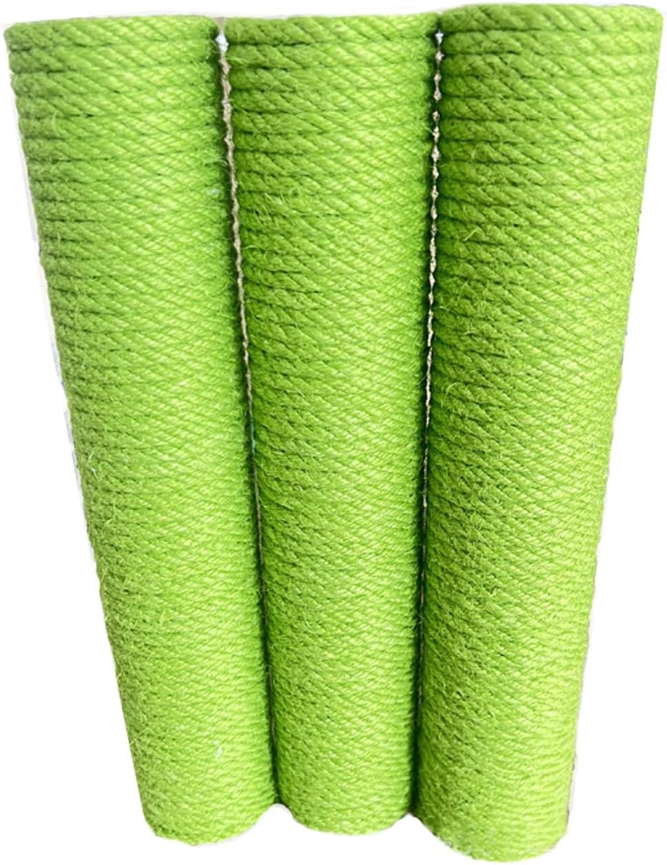 2Pcs Cat Tree Replacement Post- Green Cat Scratching Post Replacement Pole M8/M10 Bolt Sturdy Cardboard Tubes and Natural Jute Rope (4.88 * 15.7", M8)