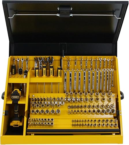 Miniatura 7 de DeWalt - Caja de herramientas triangular de 30" x 15", acero, color amarillo y negro