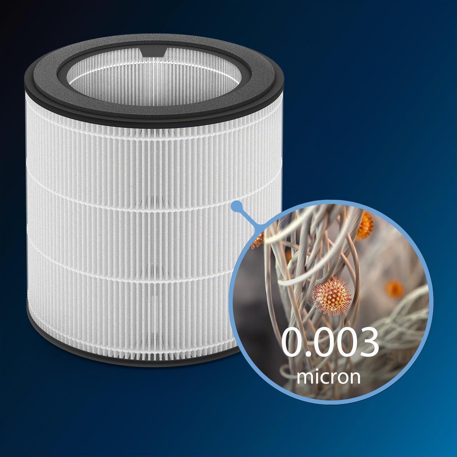 Philips Filtre de Remplacement 800 séries NanoProtect pour Purificateur d'air HEPA qui dure 12 mois, Charbon Actif et Préfiltre, Compatible avec AC0820 & AC0819, protège du pollen et gaz (FY0194/30)