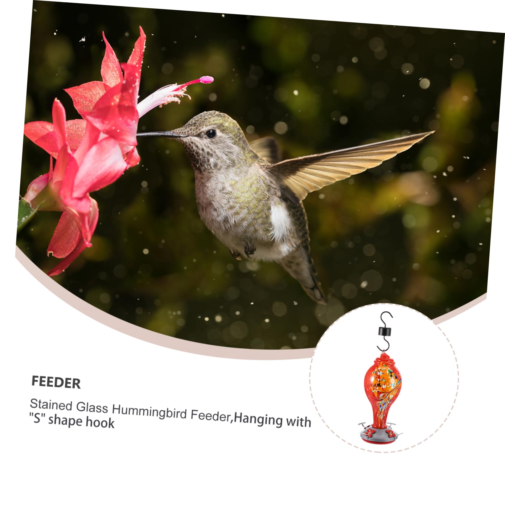 ifundom alimentatore mangiatoia solare per uccelli mangiatoie per uccelli per l'esterno Birdfeeder sospeso contenitori mangiatoie per uccelli da esterno forniture di uccelli ferro da stiro