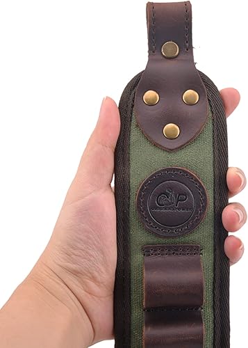 Miniatura 6 de Eslinga de cuero del tenedor de la cáscara de la escopeta del calibre 12, correas de hombro de la cáscara de la lona 12GA