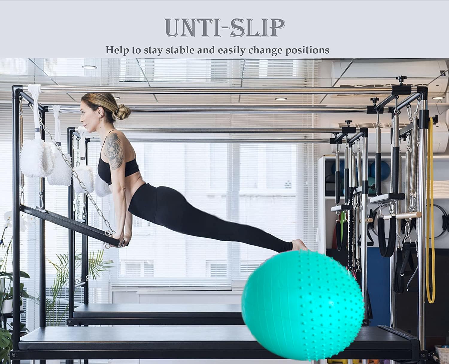 Sunny Health & Fitness – Palla Ginnastica Anti Scoppio, 55/65/75 Cm, Con Pompa, Per Yoga E Fitness