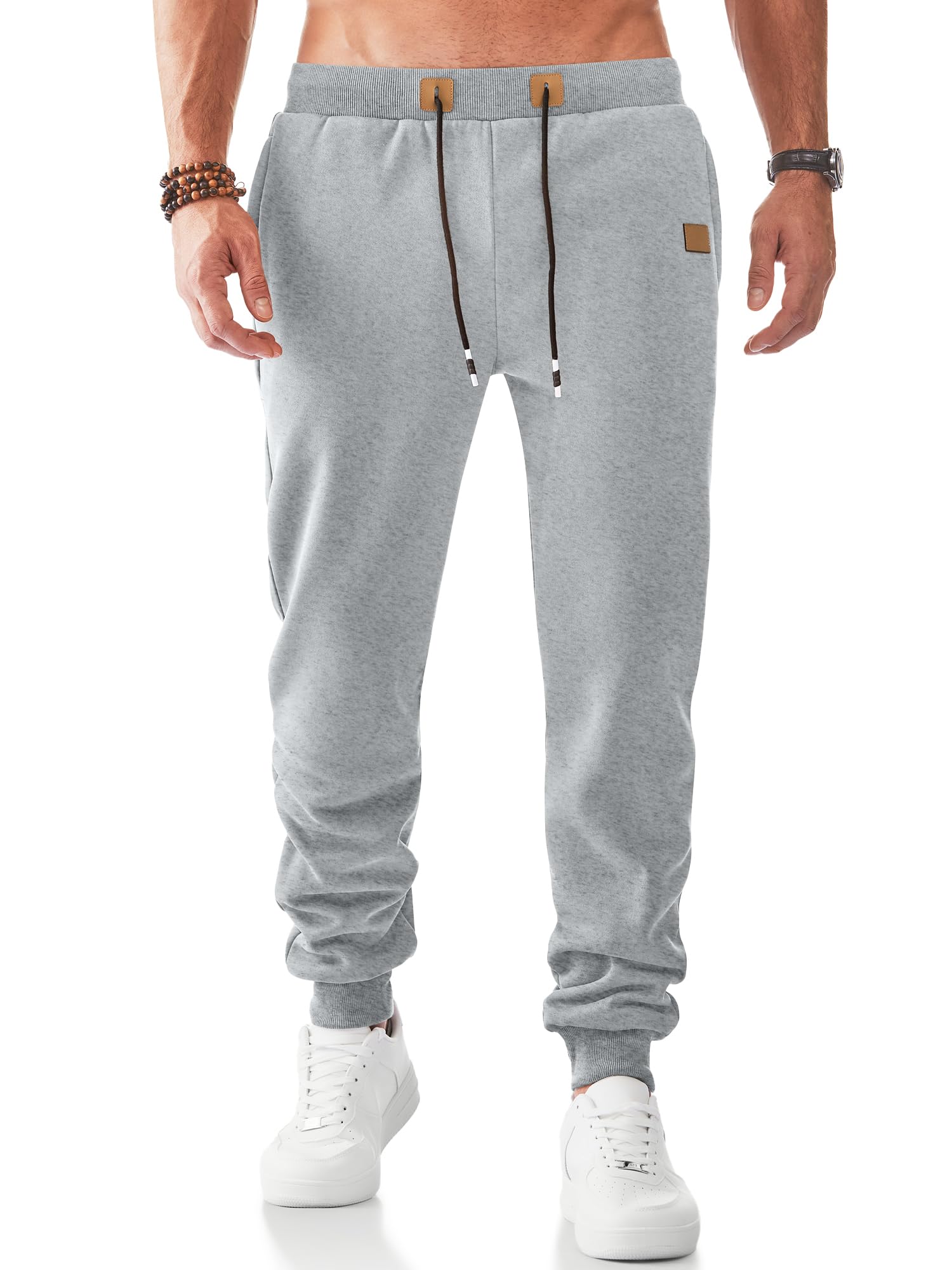 JMIERR Jogginghose Herren Warme Trainingshose Sporthose Lange Klassische Fitness Jogger mit Taschen Winter