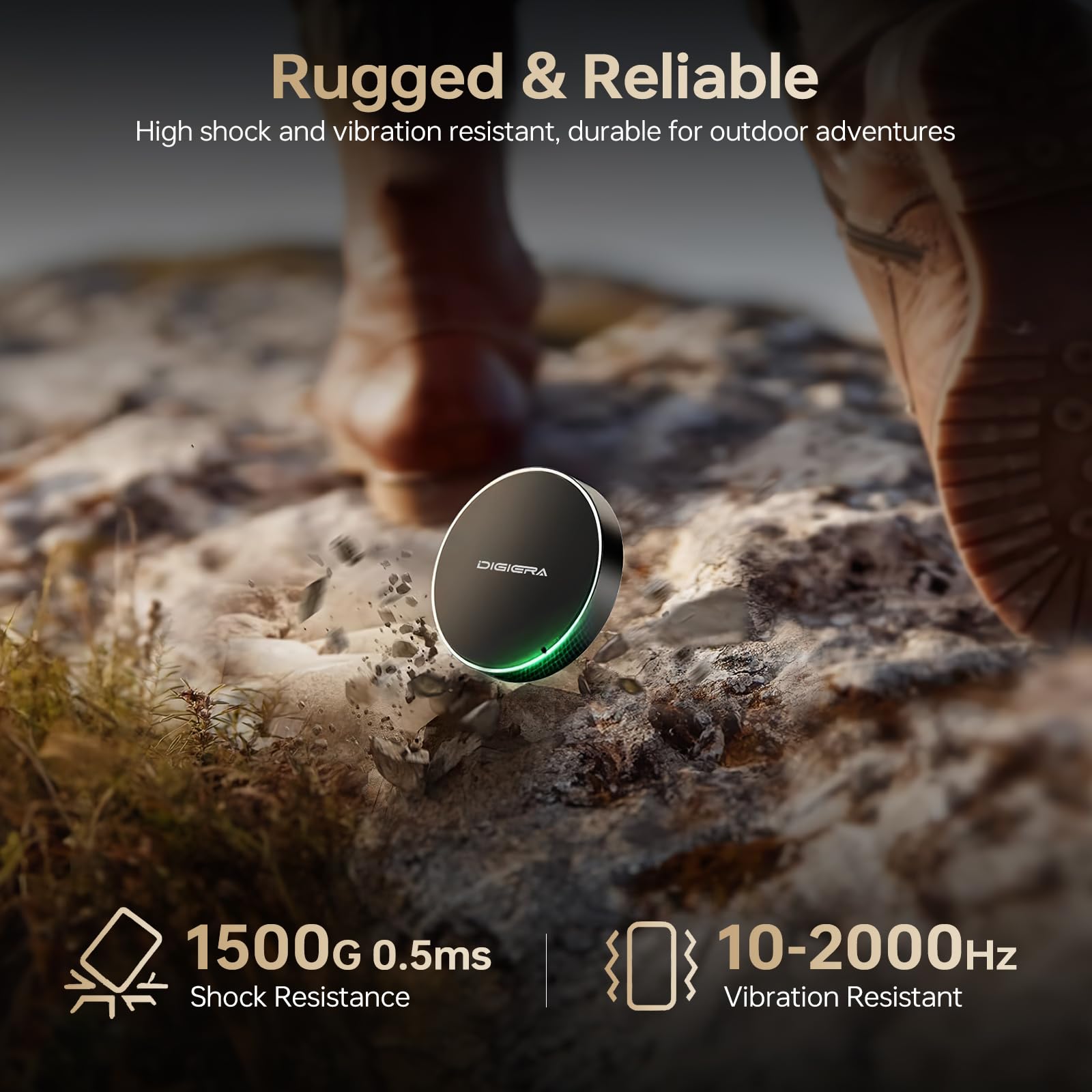 DIGIERA 2 TB SSD Portátil Magnético, Disco Duro Externo SSD con USB-C 3.2 Gen 2x2, Velocidad hasta 2000 MB/s, Compacto y Resistente, Compatible con iPhone 15/16/17 y Otros Dispositivos USB-C